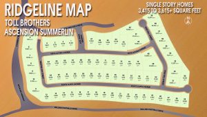 Toll Brothers Ridgeline at Ascension Summerlin Map